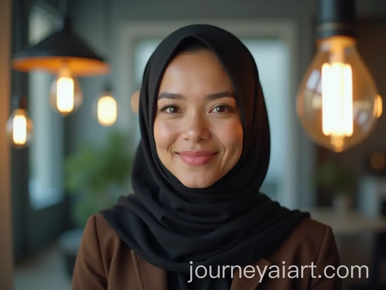 AI-Image-Prompt-ExpansionMuslim-Woman-Host-in-Elegant-Modern-Podcast-Studio-with-Bright-Lighting