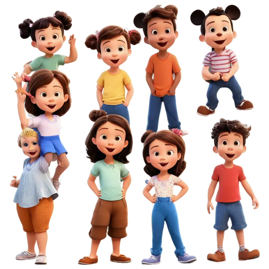 Cheerful-Children-Cartoon-PNG-Image-Delightful-DisneyLike-Artistry