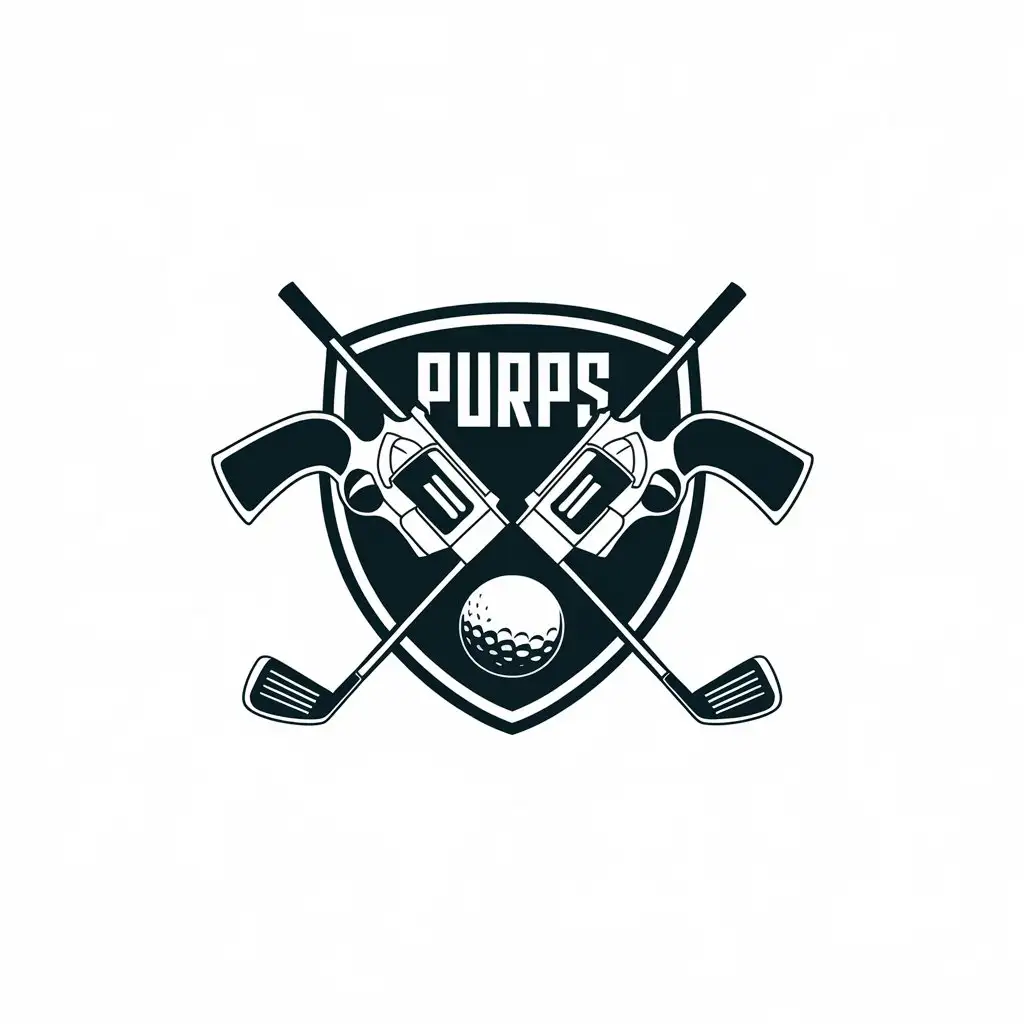 LOGO Design for Purps Guns and Golf Clubs with a Moderate Theme and Clear Background