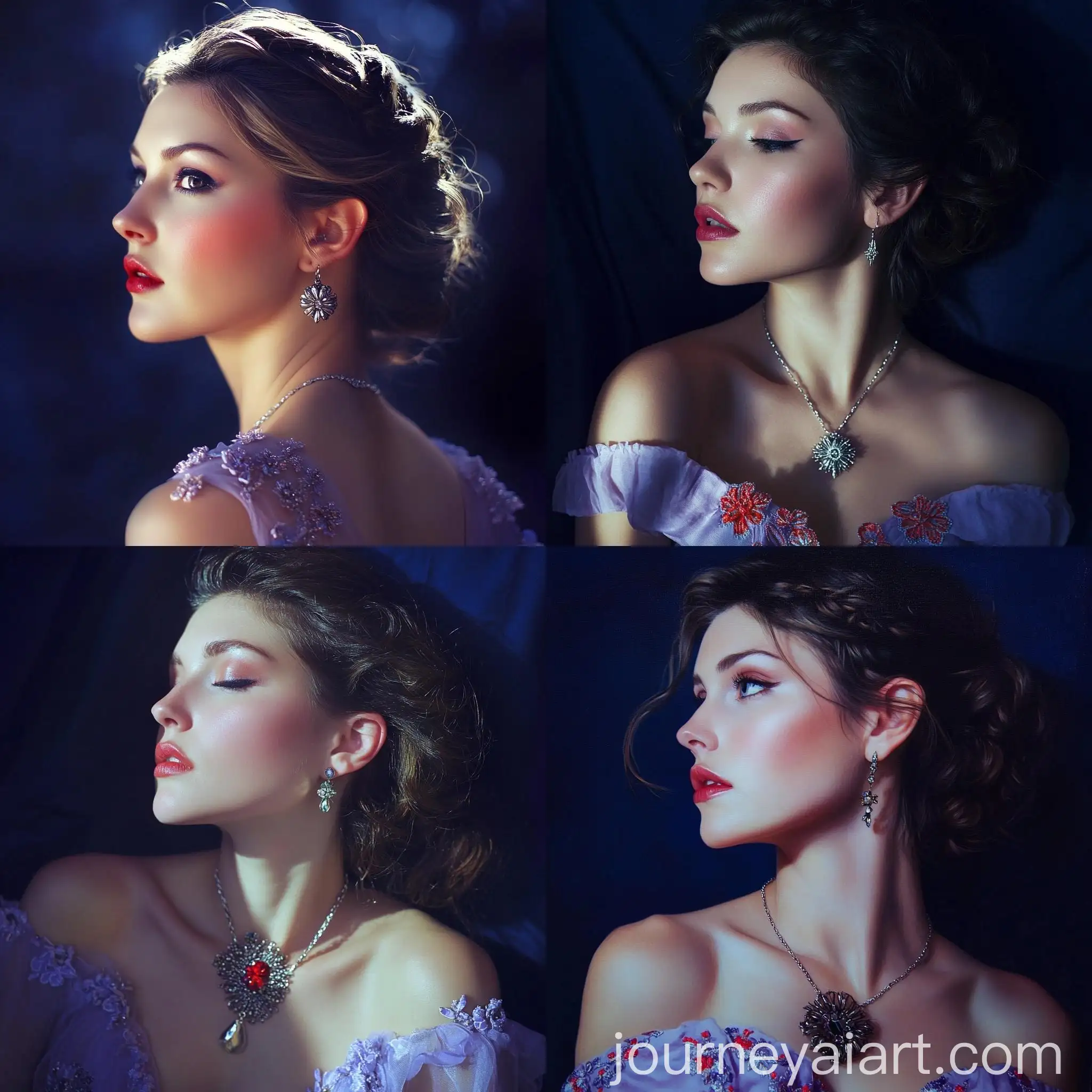 Passionate-Musician-in-Lilac-Dress-at-Sunset