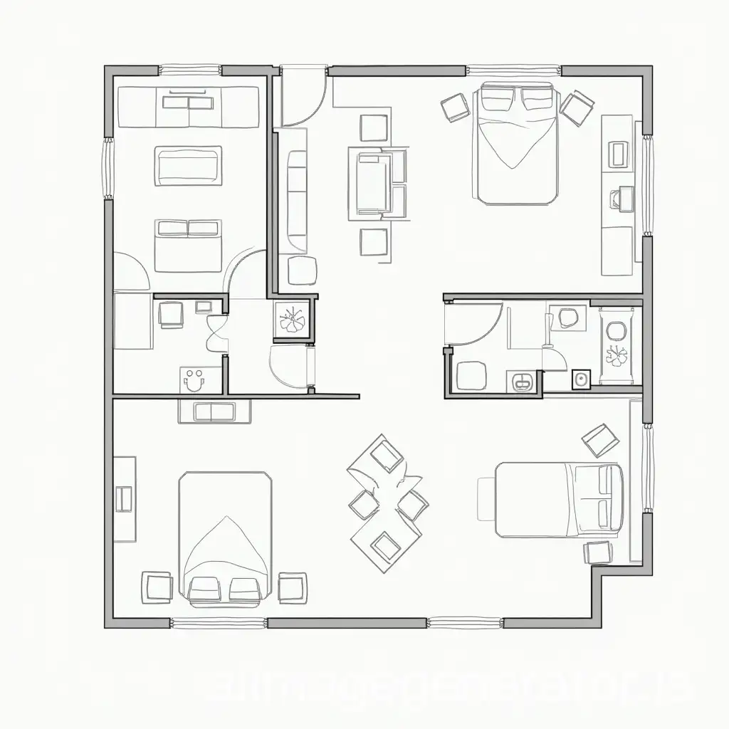 Detailed-Floor-Plan-of-a-House-Viewed-from-Above