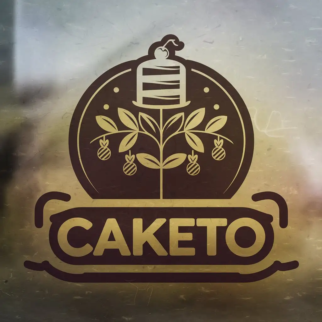 LOGO-Design-For-Caketo-Cake-and-Sweet-with-Flower-Plant-Theme