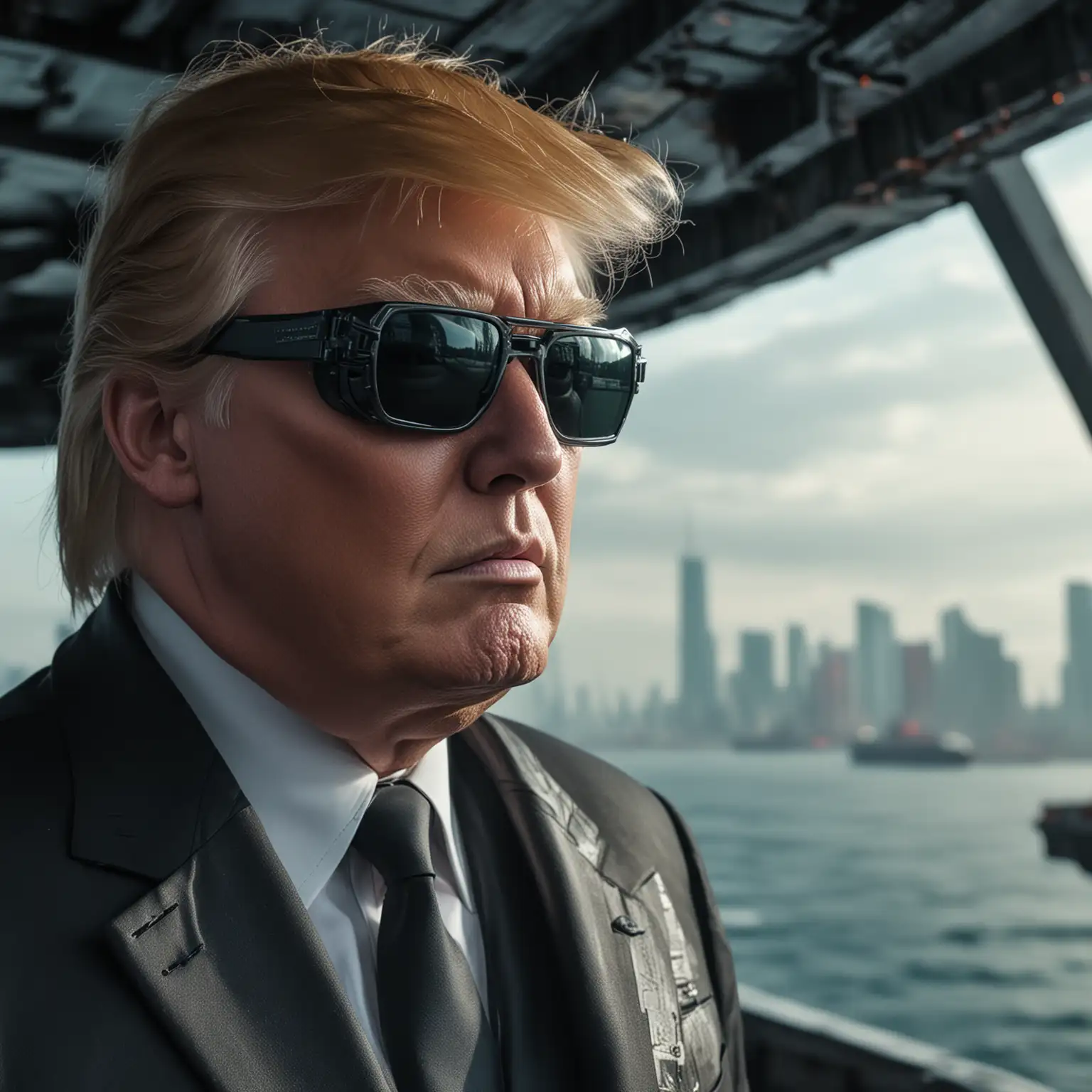 Donald-Trump-in-Cyberpunk-Style-on-a-Futuristic-Ship