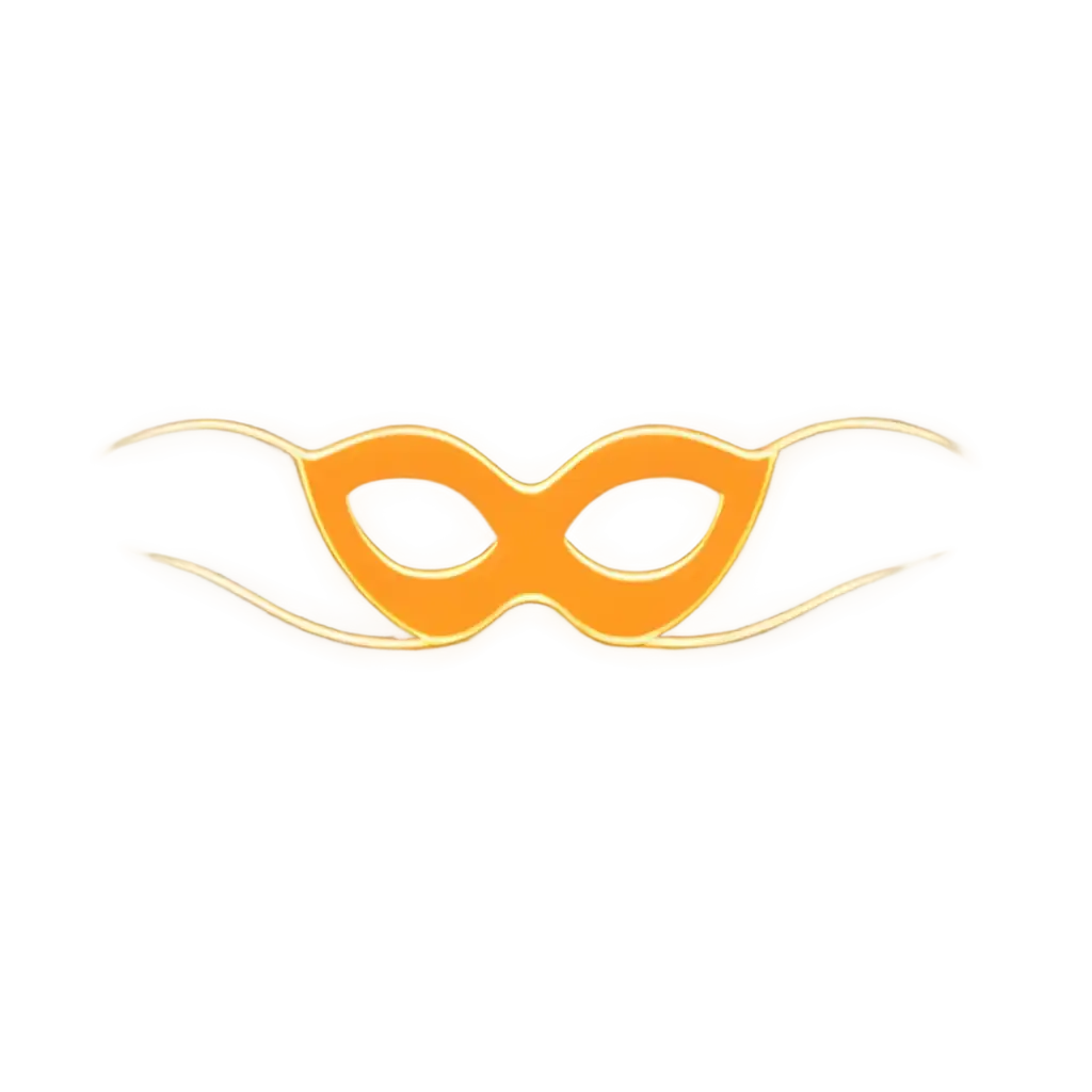 Yellow-Orange-Mask-Logo-PNG-HighQuality-Transparent-Image-for-Versatile-Applications