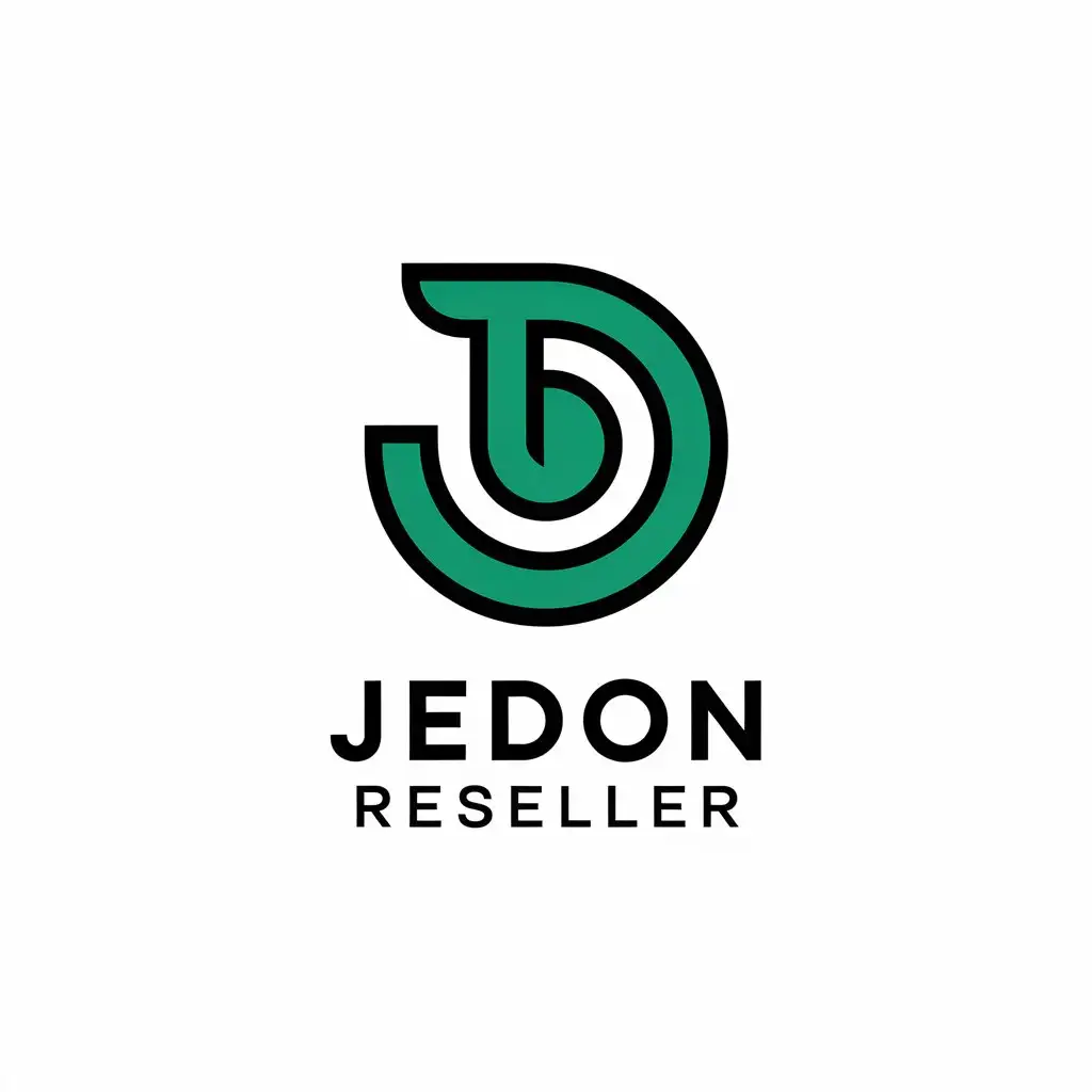 LOGO Design for JeDon Reseller Vector Logo with JD Symbol for Retail Industry