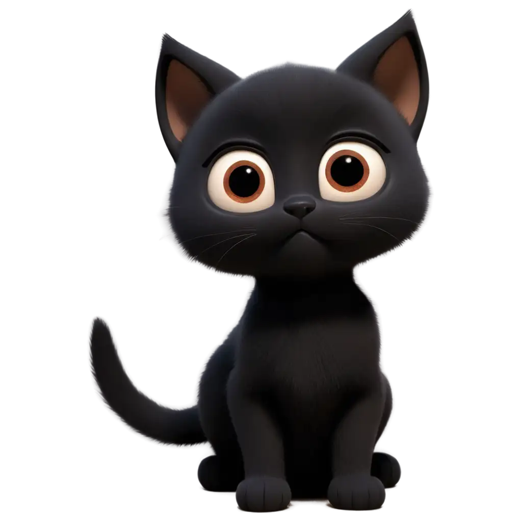 Black-Kitten-with-Brown-Eyes-PixarStyle-PNG-Image-for-Creative-Projects