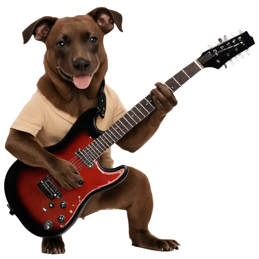 PNG-Image-Dog-Playing-Guitar-Creative-and-HighQuality-Illustration