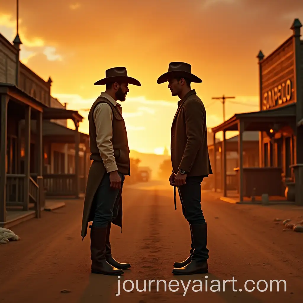 Epic-Wild-West-Standoff-Between-Messi-and-Ronaldo-at-Sunset