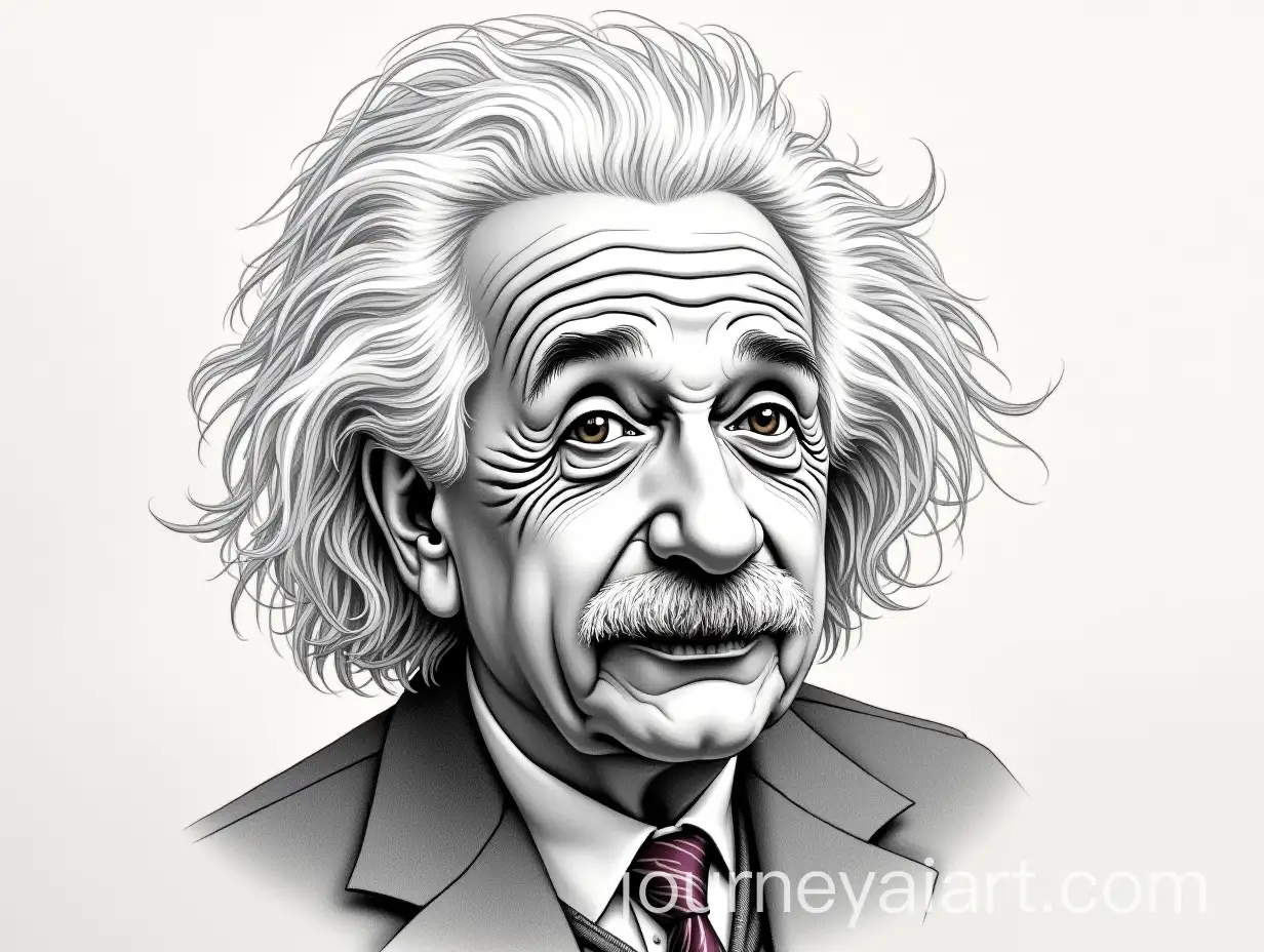 Portrait-of-Albert-Einstein-with-Iconic-Expression-and-Theoretical-Elements