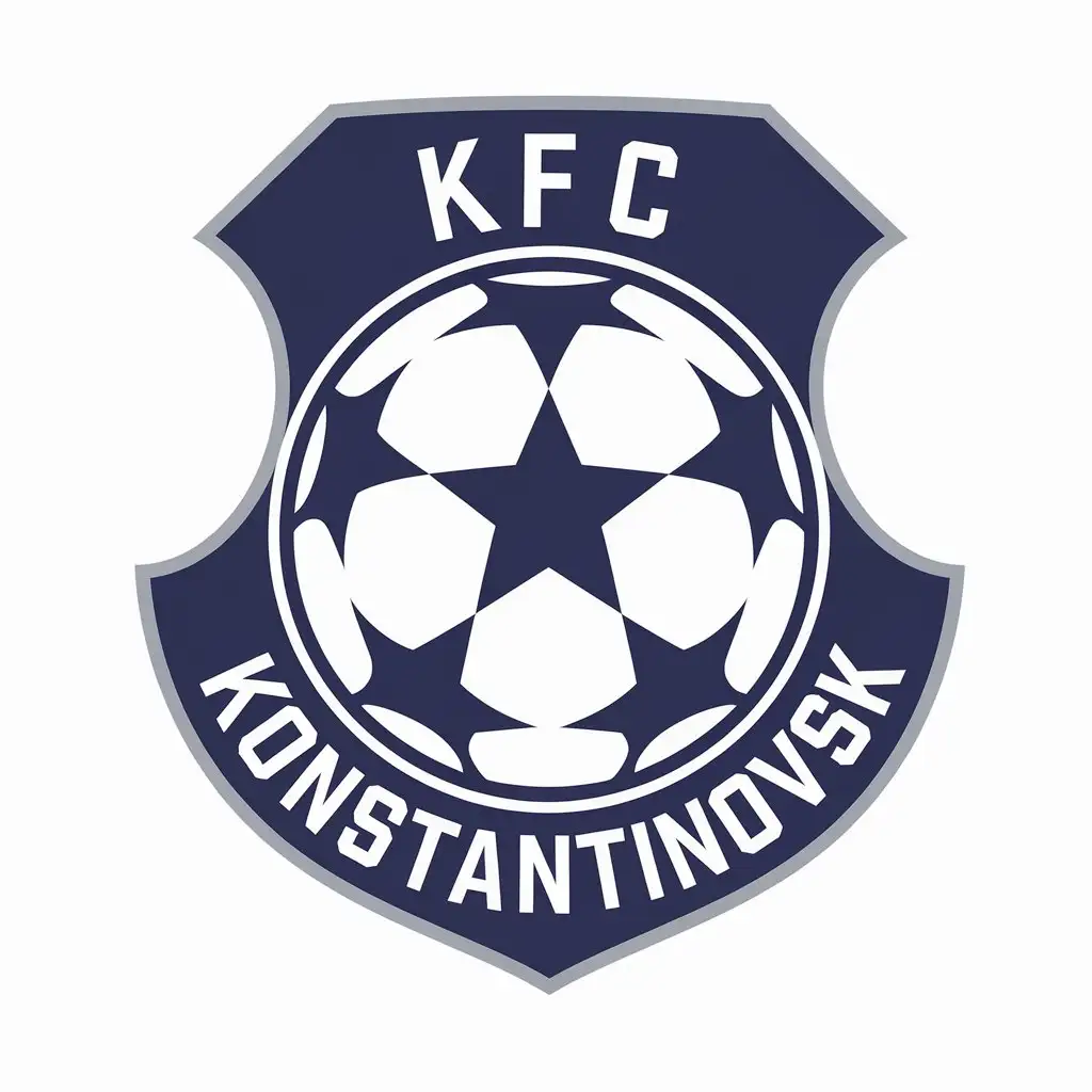 LOGO Design for KFC Konstantinovsk Vector Logo with Soccer Theme for Sports Fitness Industry