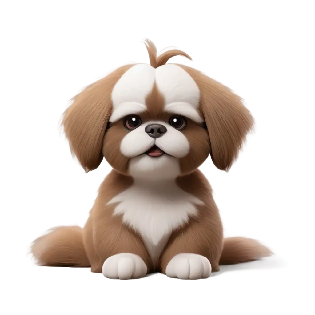 Cute-Shih-Tzu-PNG-Perfectly-Crafted-3D-Design-for-Your-Projects