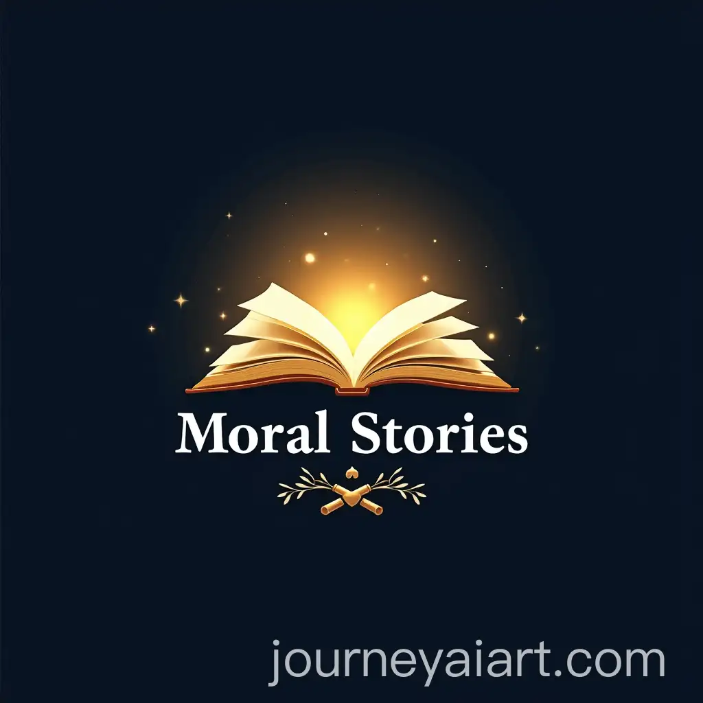 Golden-Glowing-Book-Logo-for-Moral-Stories-YouTube-Channel