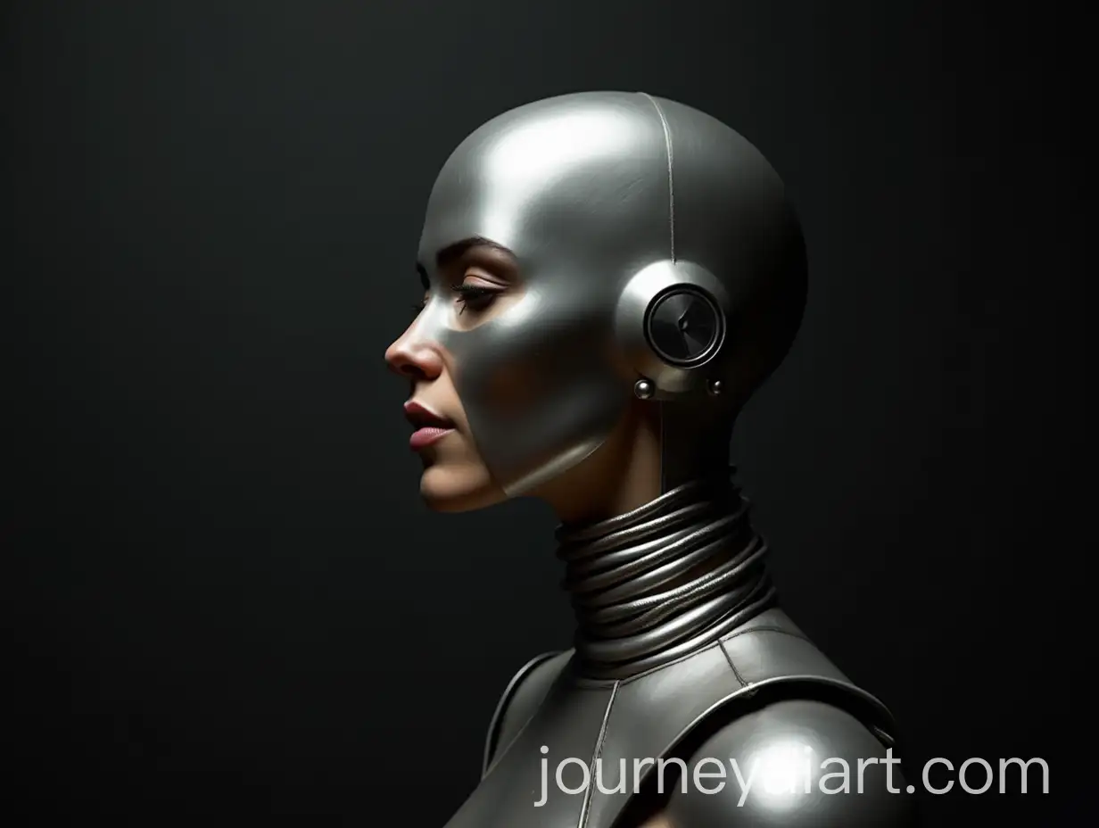 Woman-in-Stainless-Steel-Armor-with-Silver-Rings-and-Motor-Head-Portrait