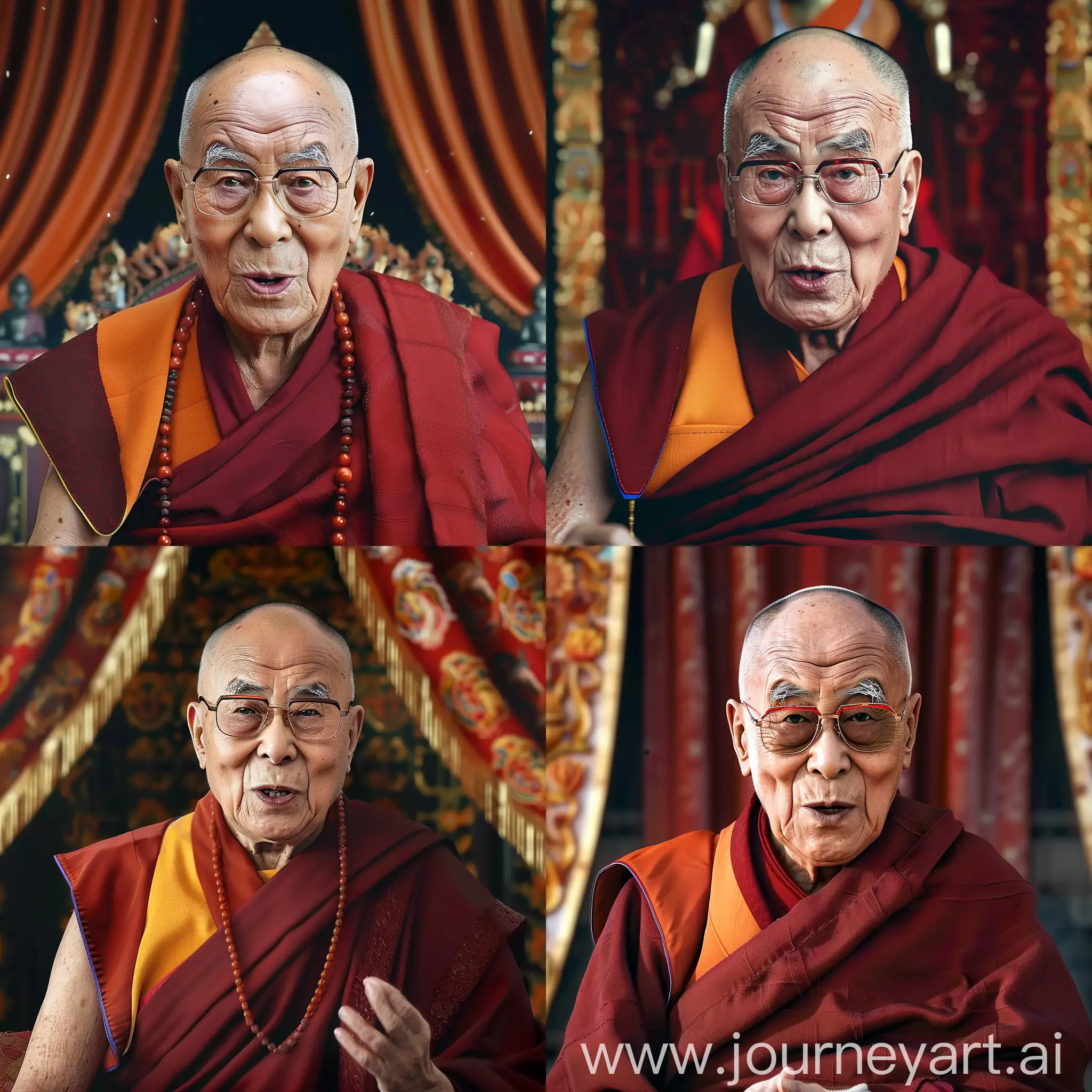 Hyper-Realism-Portrait-of-the-Kalmyk-Dalai-Lama-in-Unreal-Engine-5