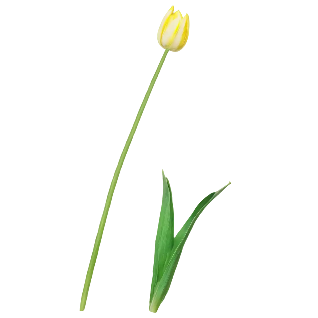 Tulip-Stem-PNG-HighQuality-Transparent-Image-for-Versatile-Usage