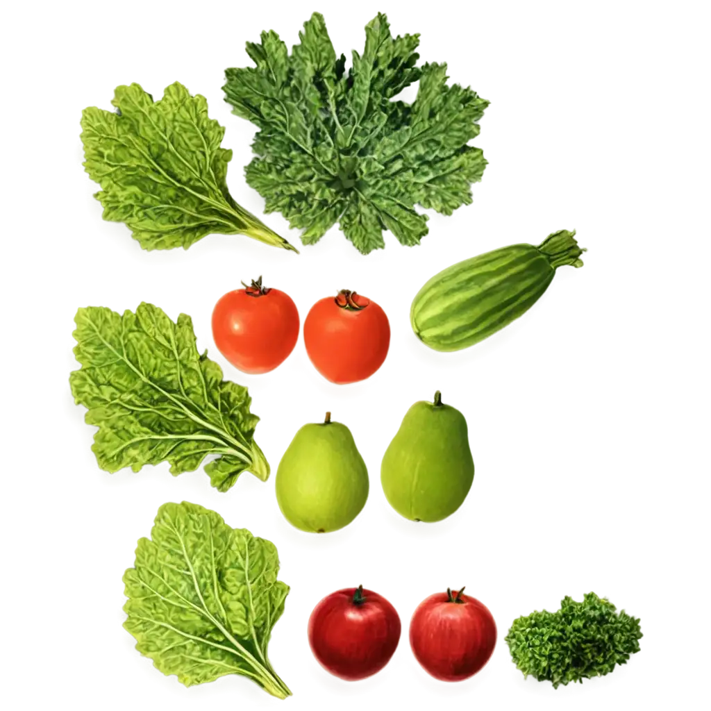 Fresh-Fruit-and-Vegetable-PNG-Image-with-Transparent-Background-Comic-Style