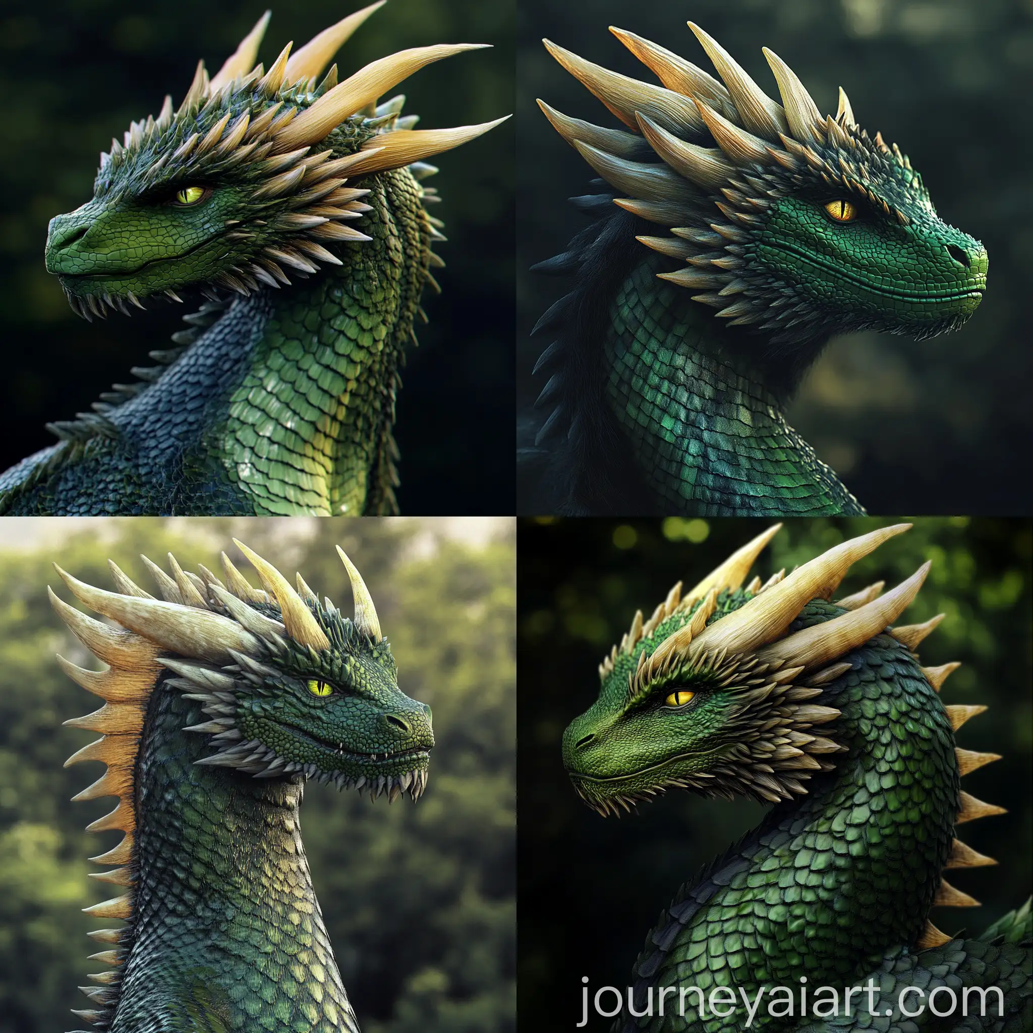 Detailed-Side-Profile-Portrait-of-Rhaegal-the-Dragon-from-Game-of-Thrones