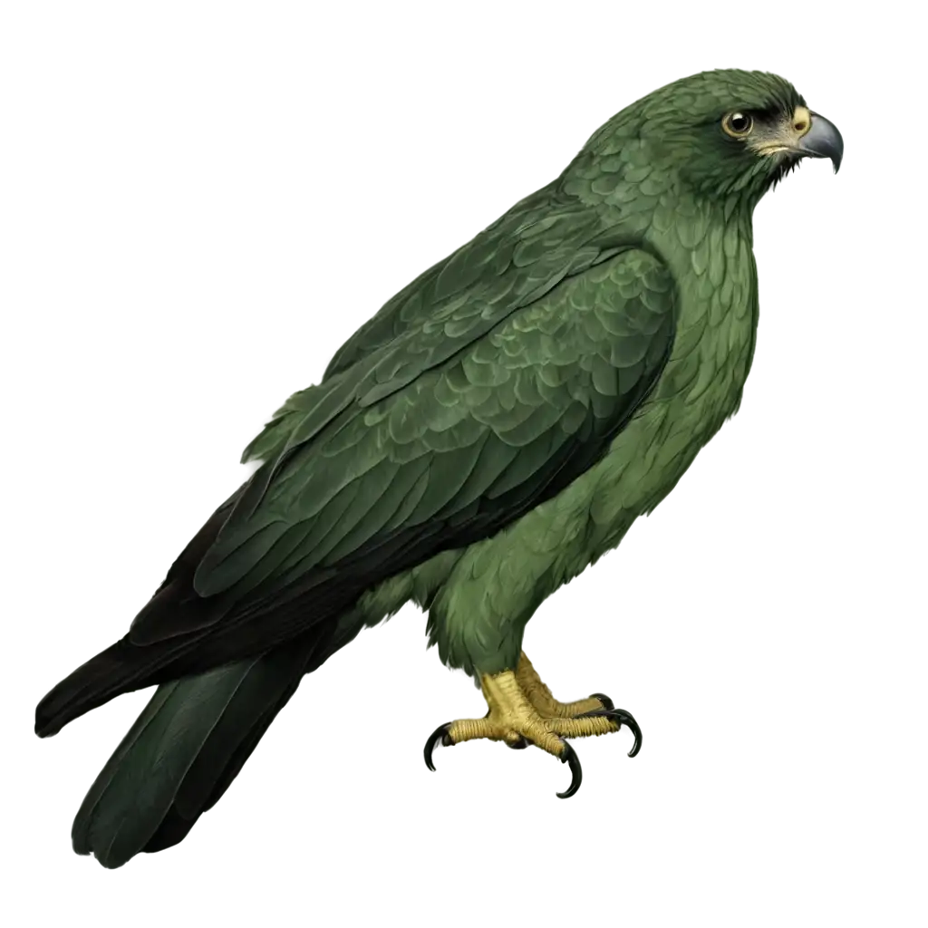 Green-Hawk-PNG-Image-HighQuality-Transparent-Art-for-Versatile-Use