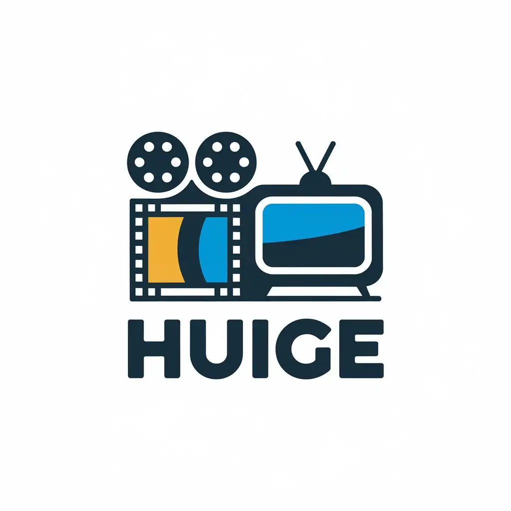 LOGO-Design-for-Huige-Modern-Vector-Design-with-Movie-Television-Theme