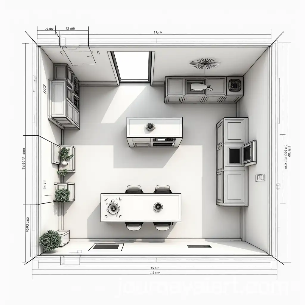 Birds-Eye-View-Technical-Plan-of-a-Modern-Kitchen