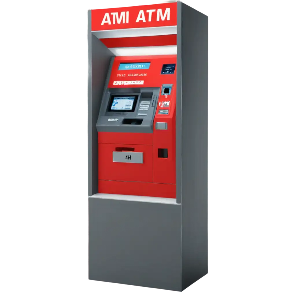 Red-ATM-Machine-PNG-Image-HighQuality-Transparent-Design-for-Versatile-Usage