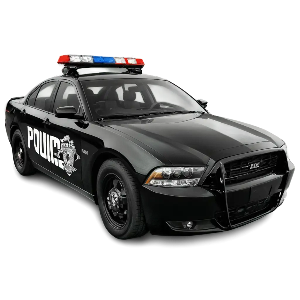 HighQuality-PNG-of-a-Black-and-White-American-Police-Car-for-Creative-Projects