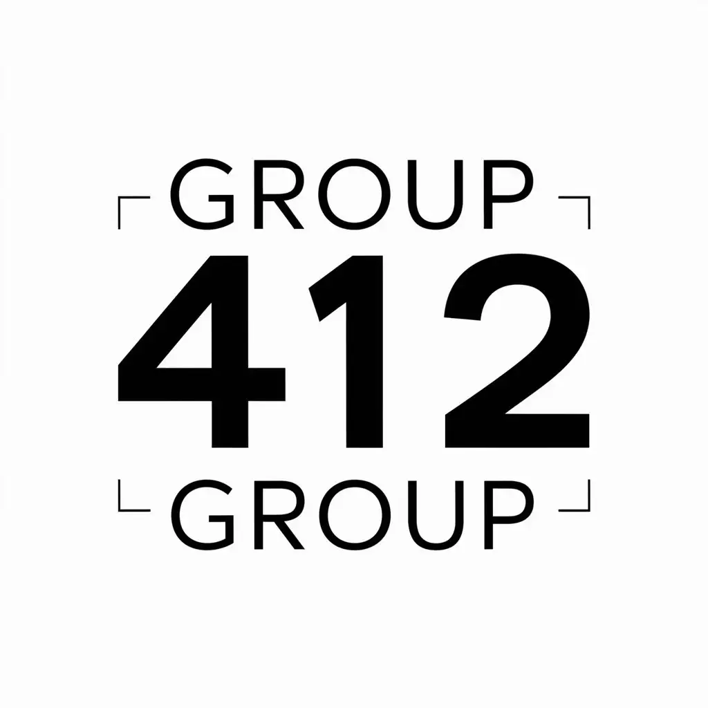 LOGO Design for GROUP 412 Educational Vector Logo with Symbolic 412