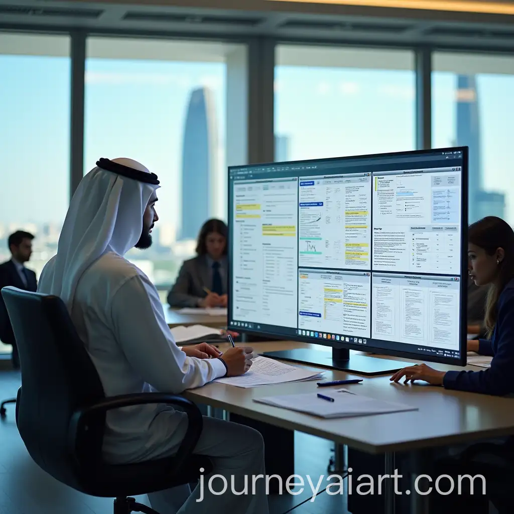 Saudi-Legal-Advisor-Collaborating-in-a-Modern-Office-Environment
