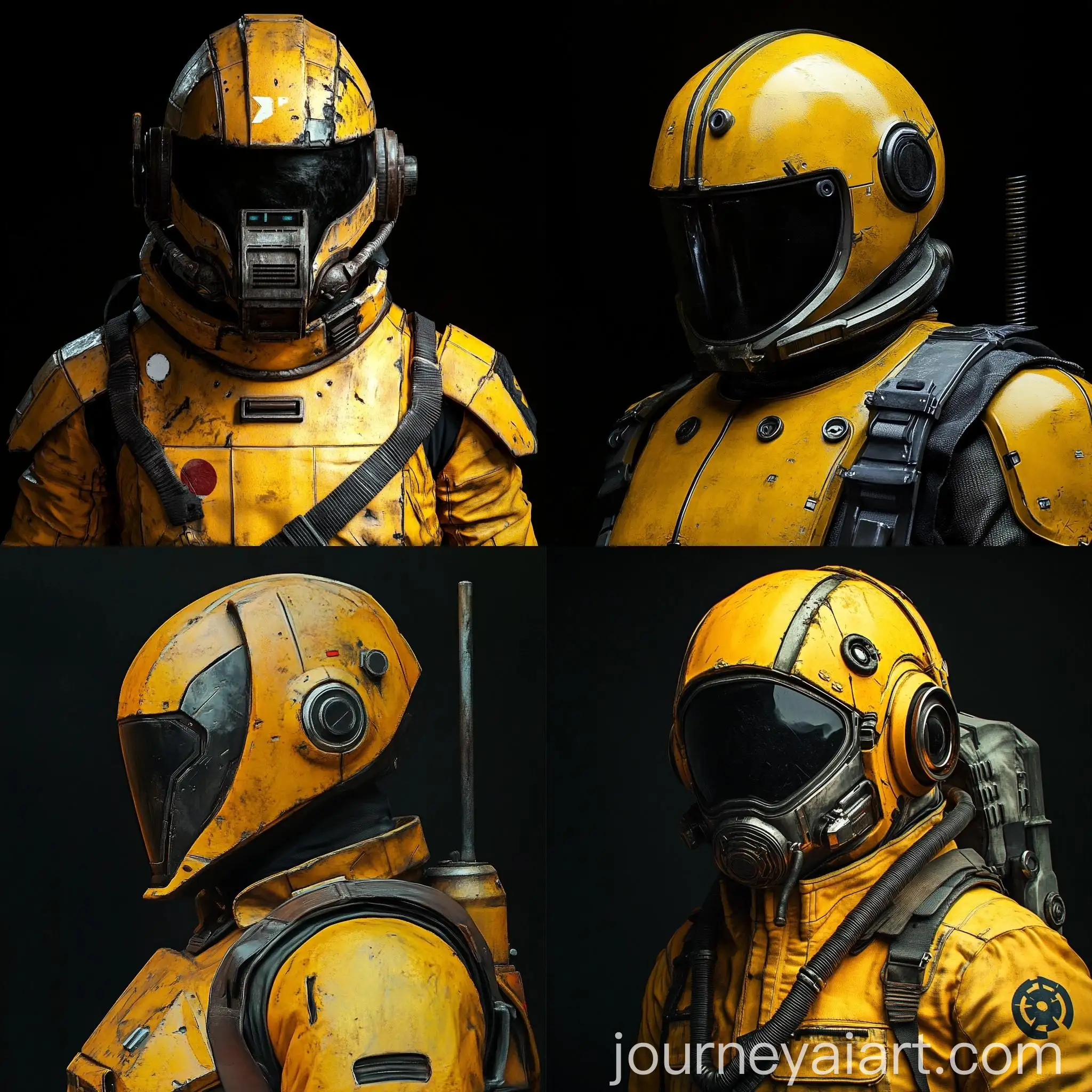 SciFi-Industrial-Deadspace-Engineer-in-Yellow-Worker-Suit-with-Mandalorian-Helmet