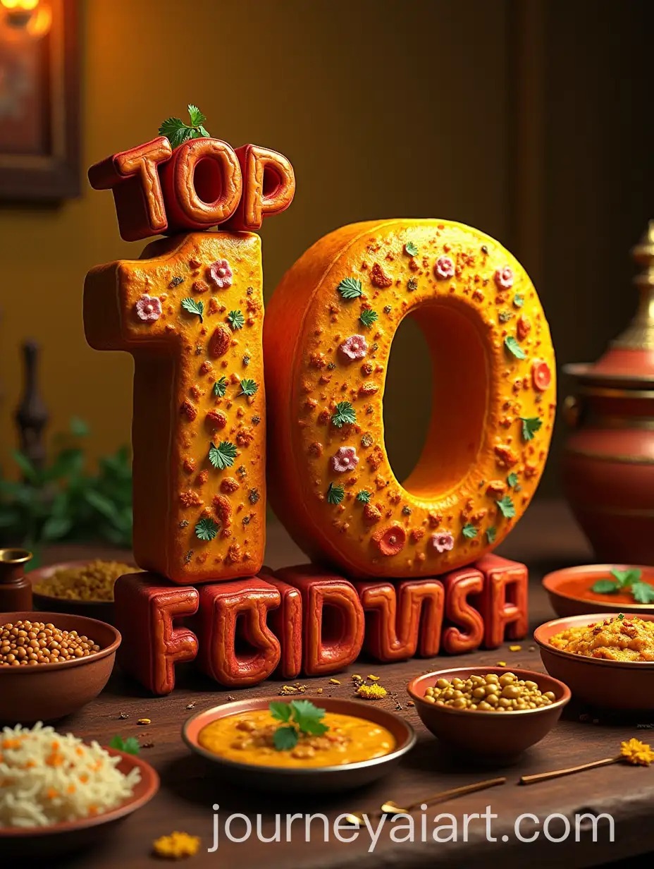 3D-Typography-of-Top-10-Traditional-Foods-in-India-with-Iconic-Dishes-and-Cultural-Motifs
