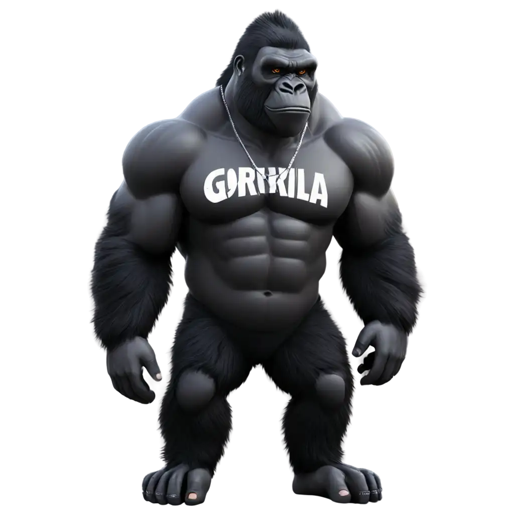 Cartoonish-Urban-Alpha-Gorilla-PNG-Image-in-Drip-Clothing-Vibrant-and-Impactful-Visuals