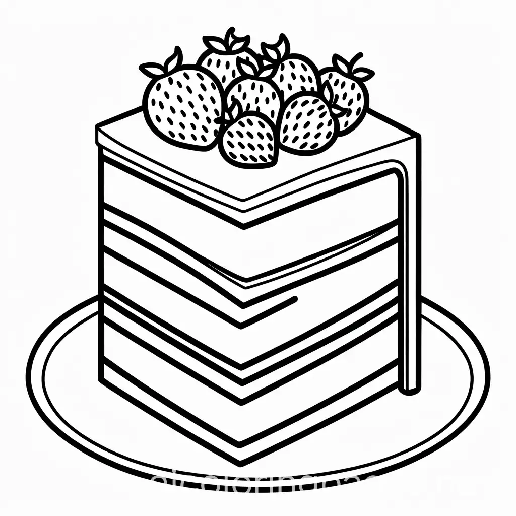 Simple-Black-and-White-Strawberry-Cake-Coloring-Page-for-Kids