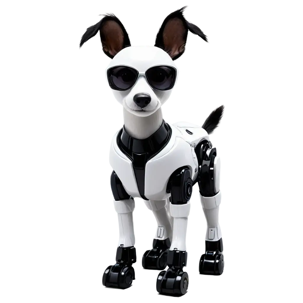Robotic-Dog-Wearing-SungPNG-Image-Usage-Analysislasses-PNG-A-Futuristic-and-Cool-Digital-Image