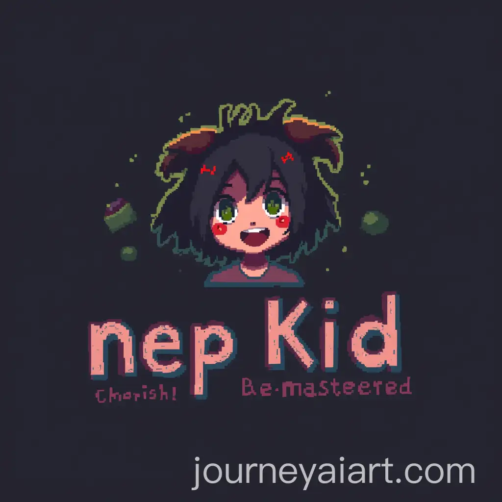 Minimalist-Artwork-Featuring-Nep-Kid-and-Cherish-Remastered-with-Colorful-Accents