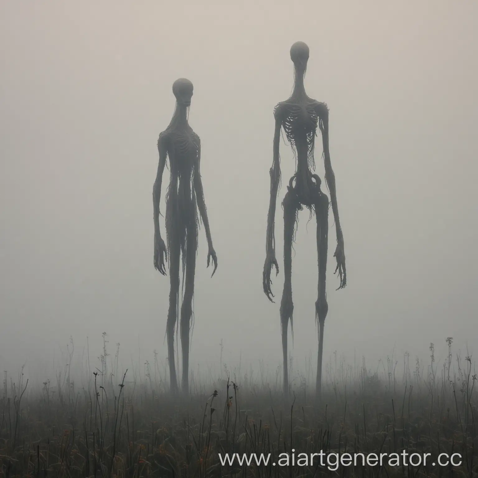 Mysterious-Tall-Thin-Creature-Emerging-from-Distant-Fog