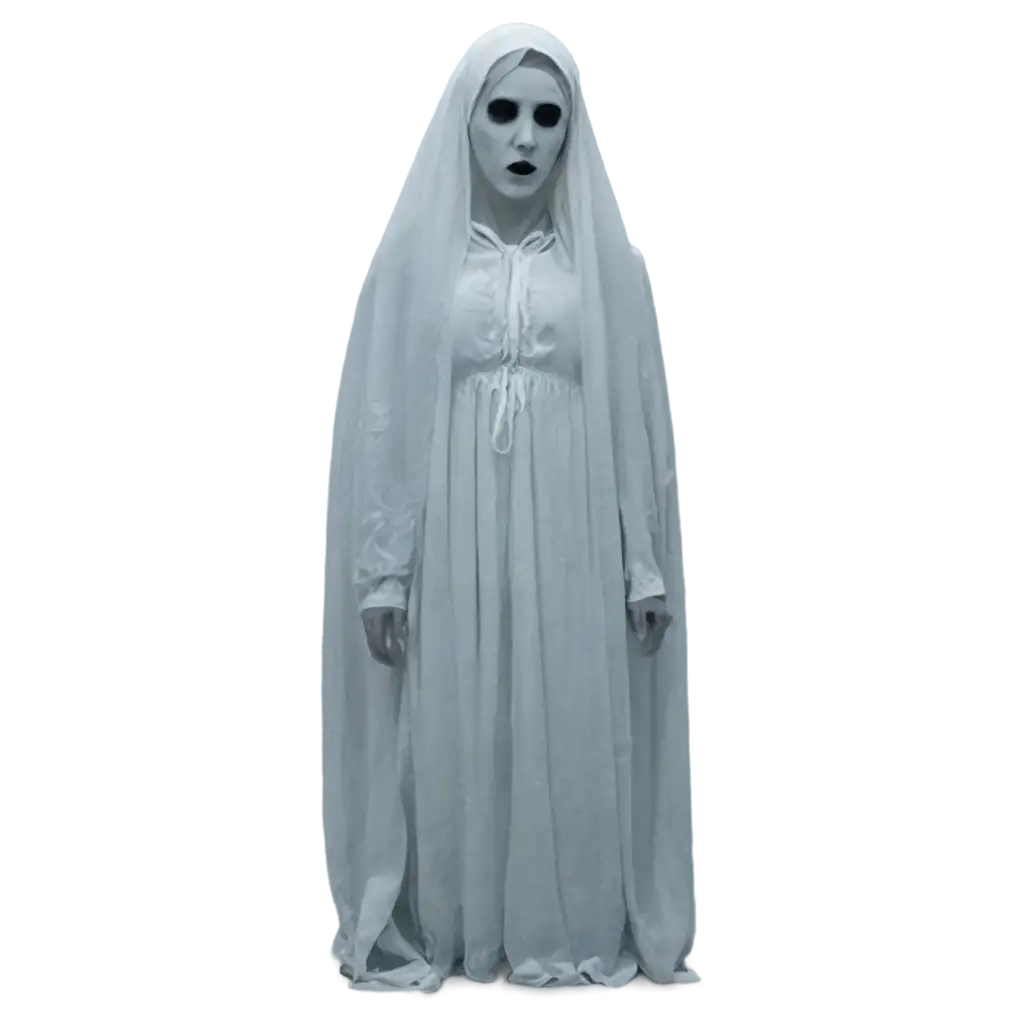 Frightening woman ghost