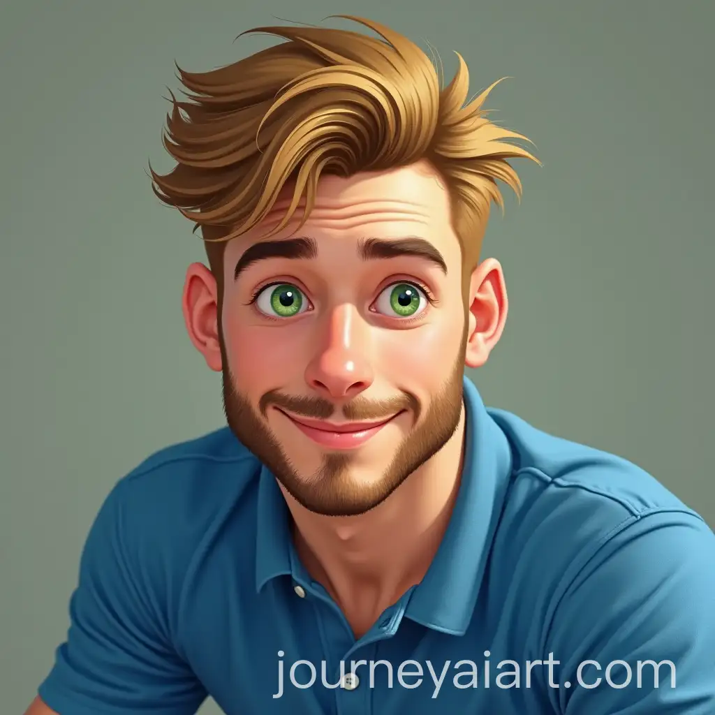 Young-Man-in-Blue-Polo-Shirt-with-Short-Hair-and-Beard