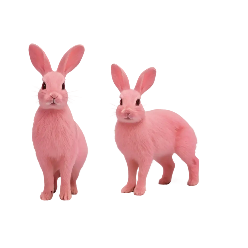 Vibrant-Pink-Rabbit-PNG-HighQuality-Image-for-Creative-Projects