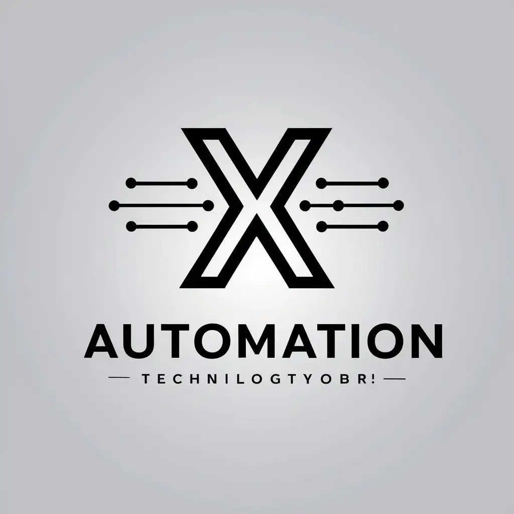 a vector logo design,with the text "automation", main symbol:ZX,Moderate,be used in Technology industry,clear background