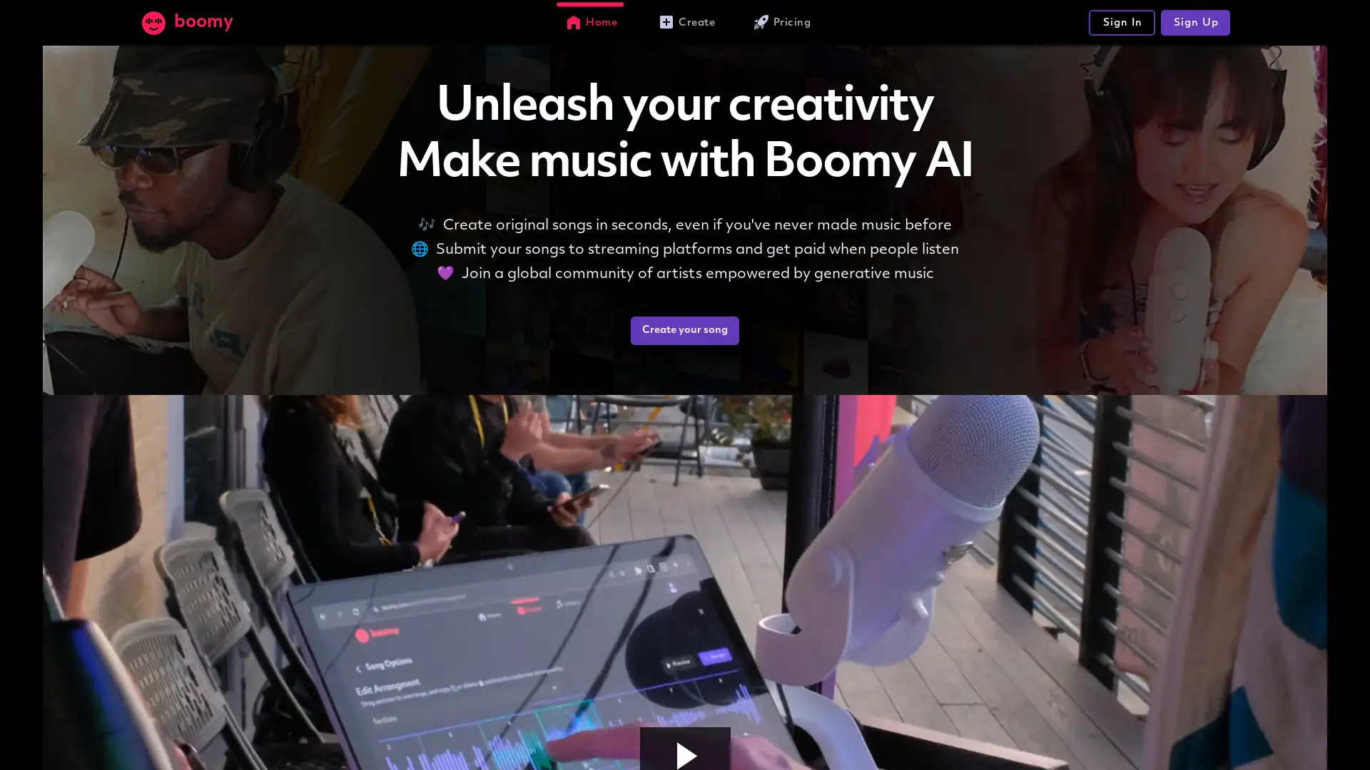 Effortlessly create music with AI, no experience needed.