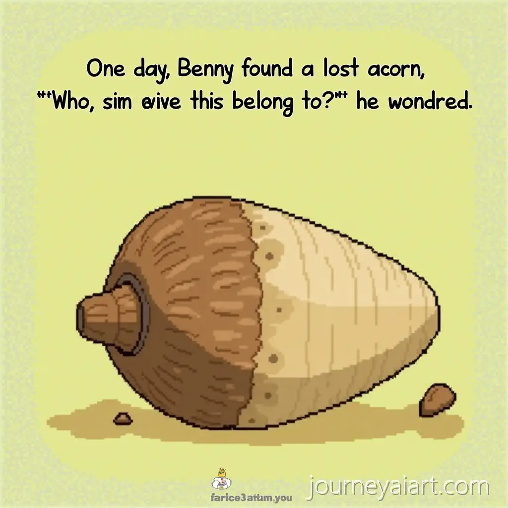 Benny-Finding-a-Lost-Acorn-in-the-Forest
