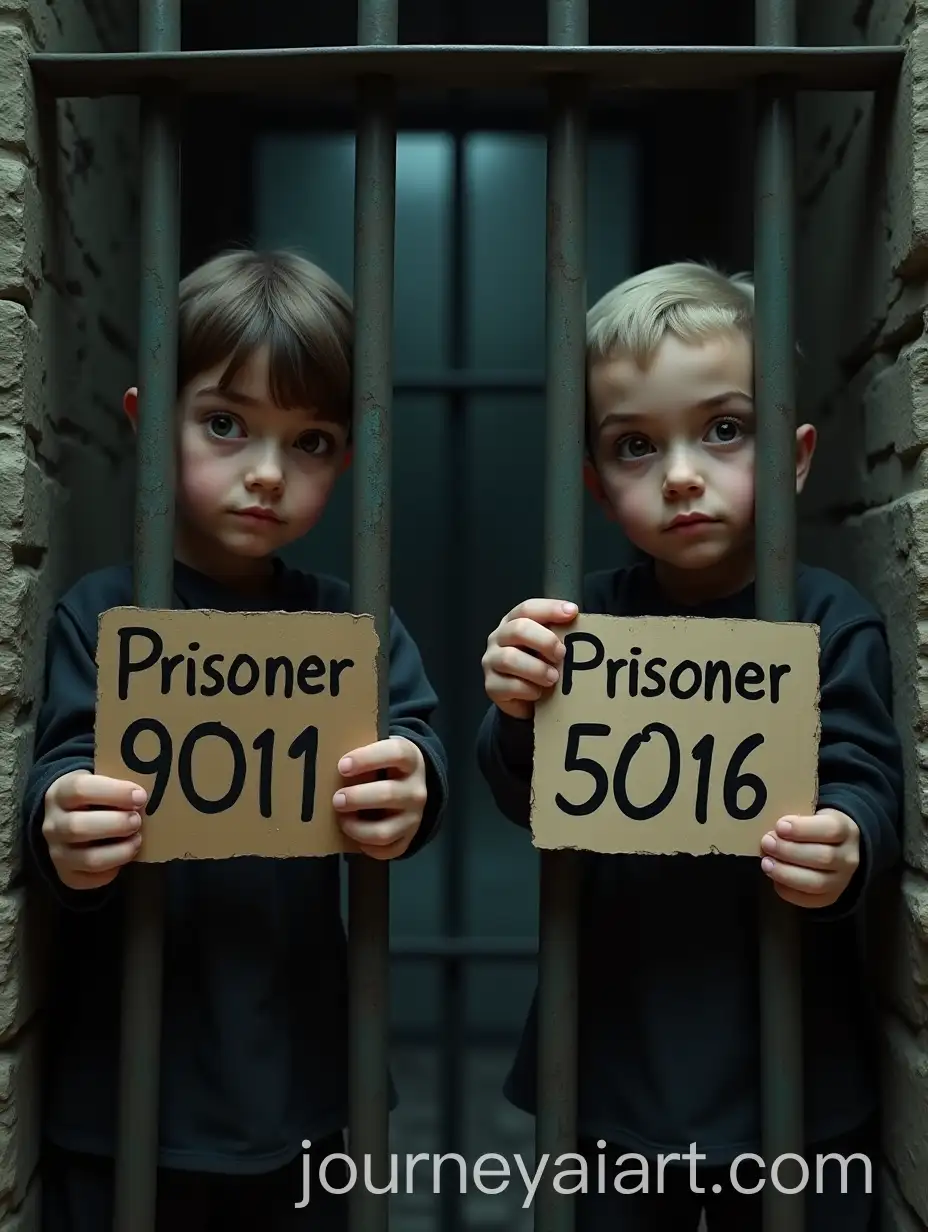 Closeup-of-Prisoners-Holding-ID-Signs-in-an-Old-Stone-Prison