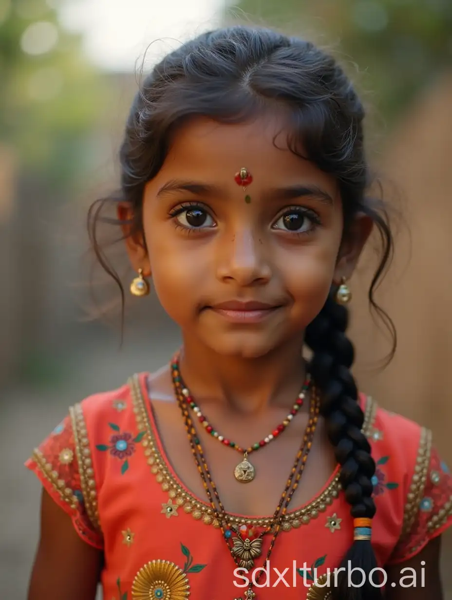 Traditional-Indian-Girl-in-Colorful-Sari