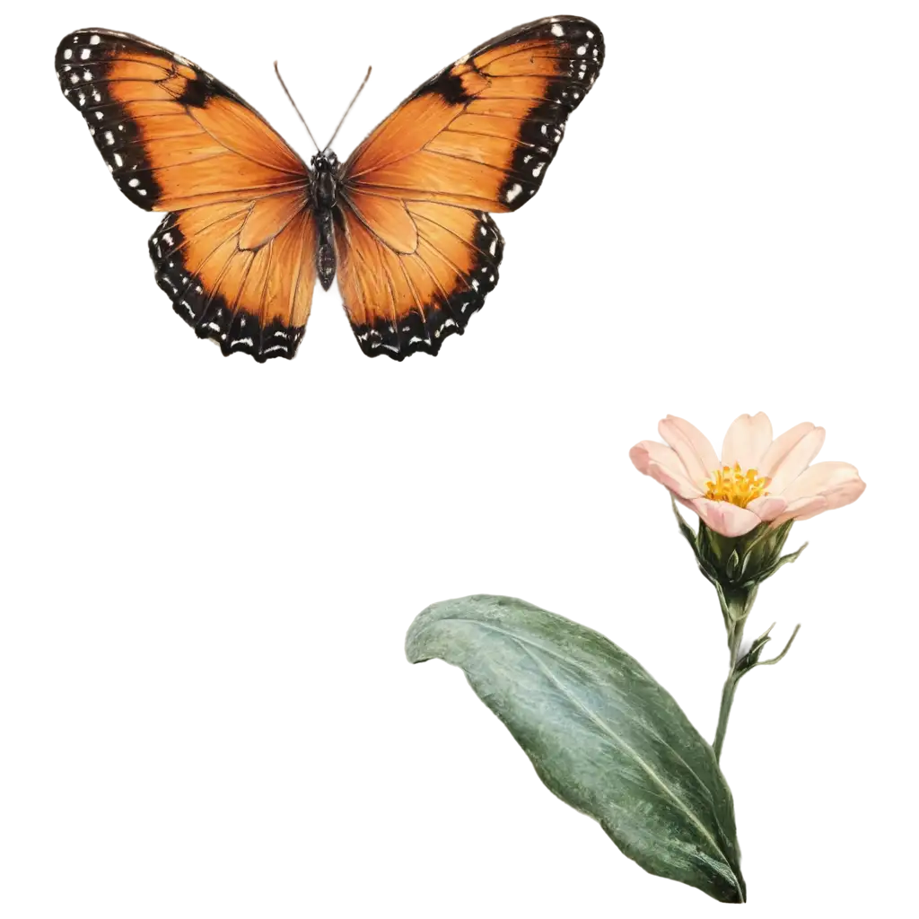 Stunning-Flower-and-Butterfly-PNG-Image-for-Versatile-Creative-Use