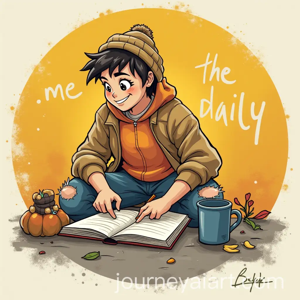 The-Daily-Text-in-Bold-with-a-Round-Background-Design