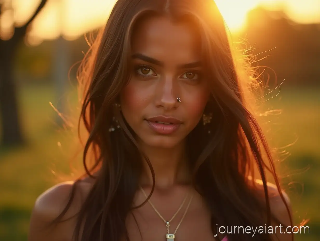 Indian-Girl-inIndian-girl-in-sunset-Sunset-Glow-with-Jewelry-and-Sweaty-Armpits