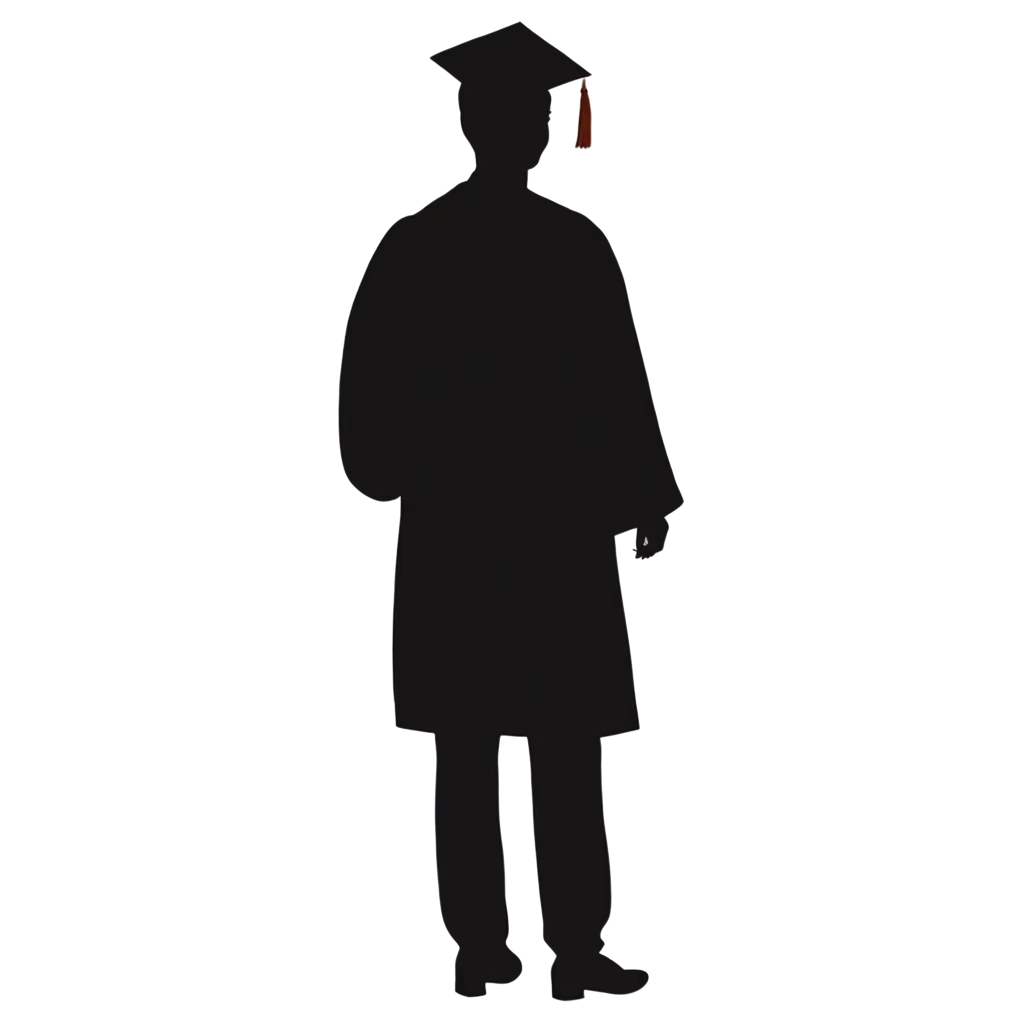 Graduate-Man-Silhouette-PNG-HighQuality-Transparent-Image-for-Various-Uses