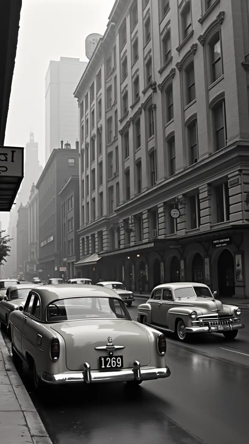 1967 Pittsburgh Street Scene with Vintage Cars and Pedestrians