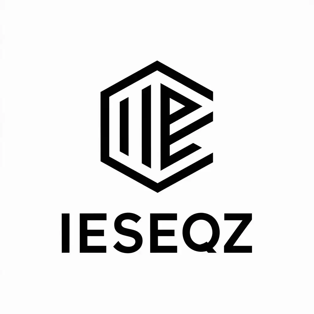 LOGO Design For IEseqZ Modern IE Symbol on Clear Background