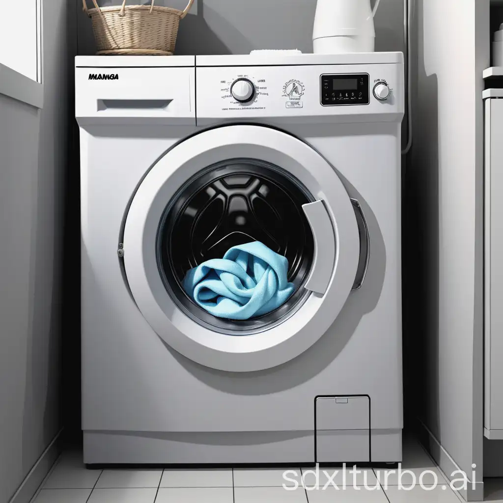 Manga-Cover-Depicting-Installation-of-a-Washing-Machine